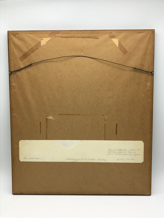 Max Beckmann ein Selbstporträt in Kaltnadeltechnik