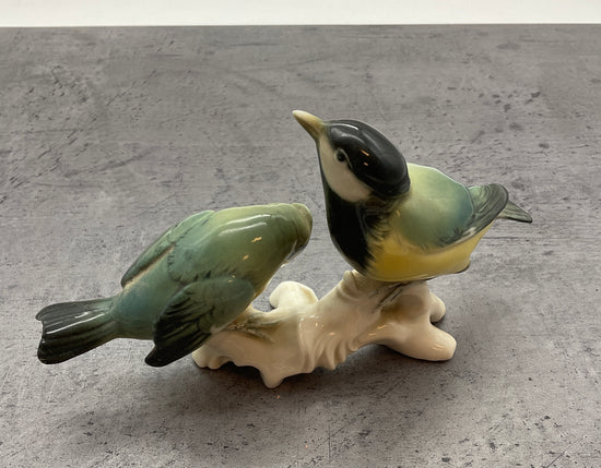 2 Meisen aus Porzellan, Vogel Dekoration Figur, Porzellan