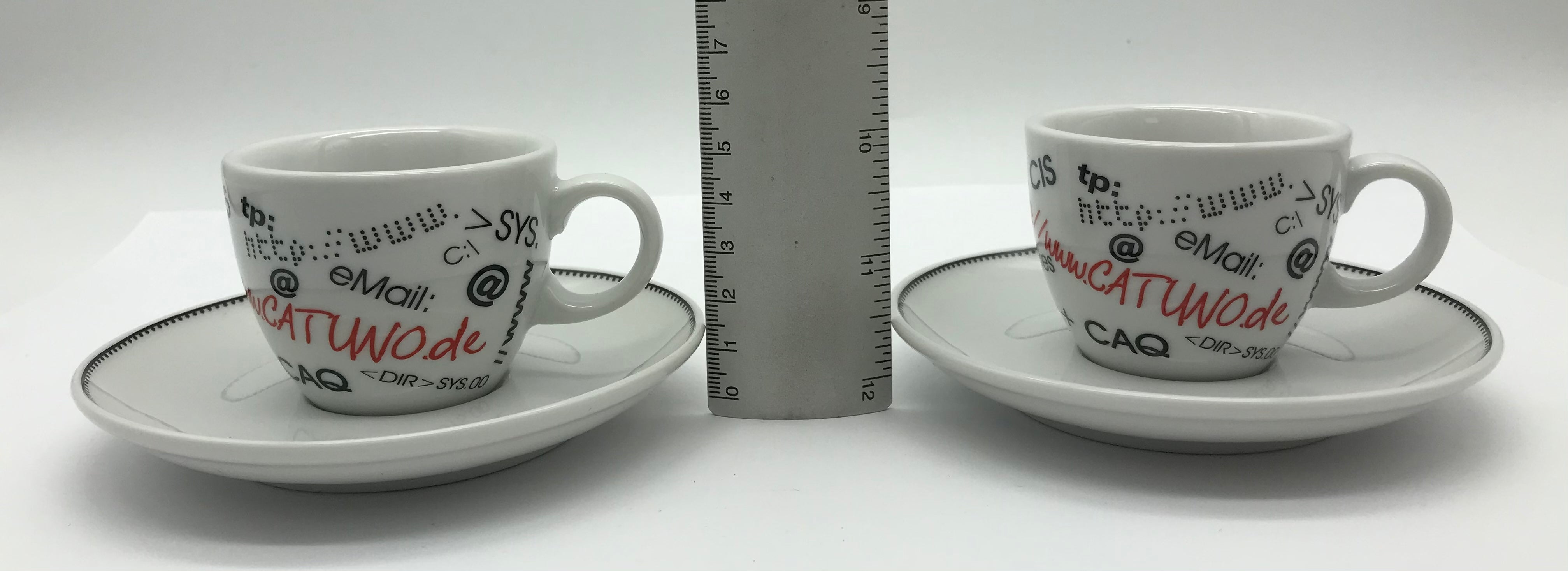 Seltmann Weiden, 2 Espressotassen mit Untertassen, modernes Design