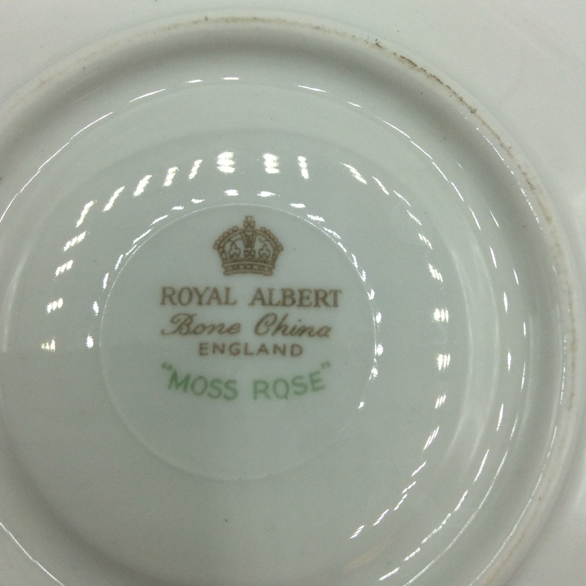 Royal Albert MOSS ROSE Kaffeegedeck 3tlg. Sammeltasse Bone China England
