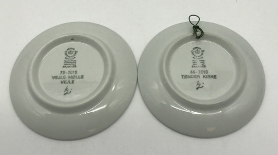 5 Stück Sammelteller-Royal-Copenhagen Fajance 8 cm kleine Teller