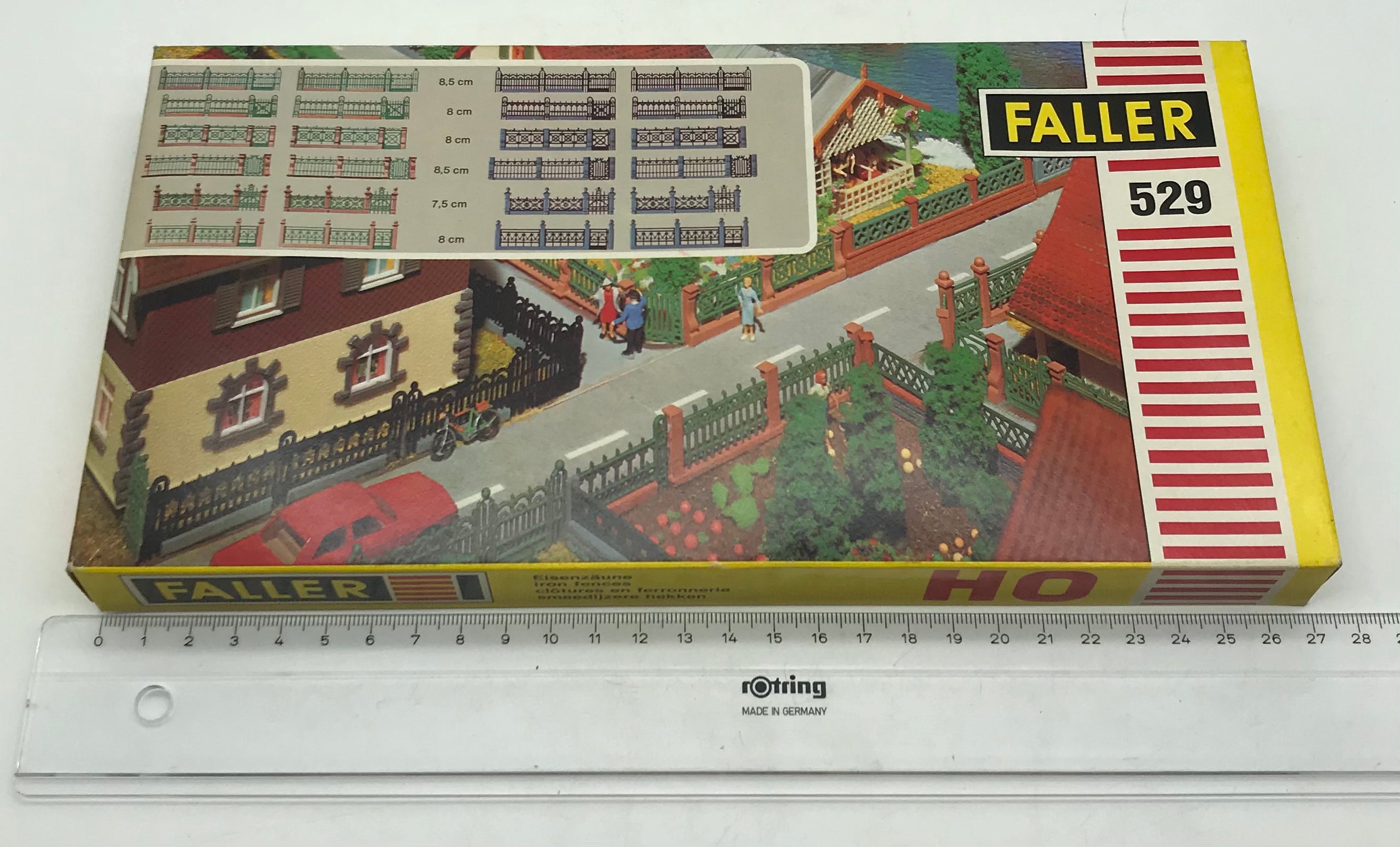 FALLER 529 H0 Bausatz Eisenzäune / Zaunsortiment