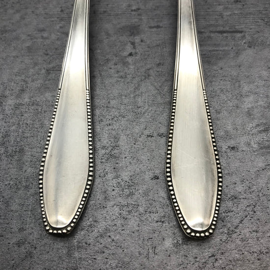 2 Stk. Esslöffel, Löffel, 60er versilbert