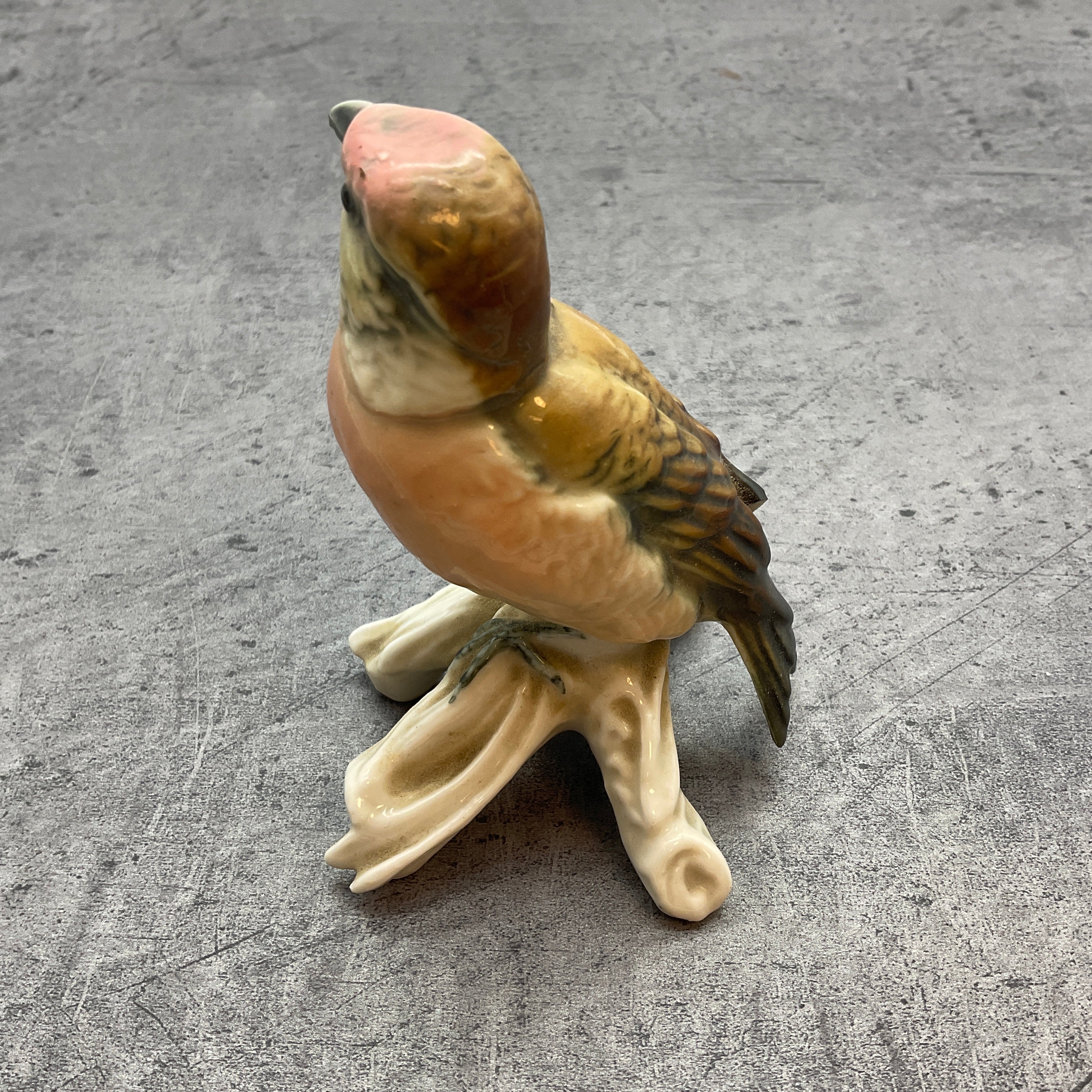 Rotkehlchen Vogel Dekoration Figur, aus Porzellan