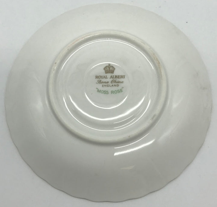 Royal Albert Moss Rose Bone China Unterteller, Kaffeeteller Blumendekor