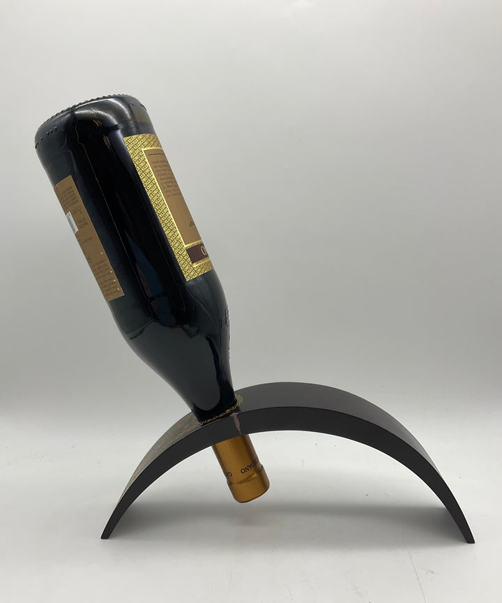 Weinflaschenhalter aus dunklem Holz, Flaschen Ständer,