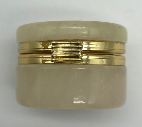 Genuine ALABASTER, handgemachte italienische Pillendose, Pillen Box