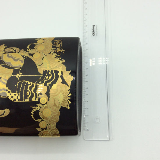 Rosenthal Vase von Bjørn Wiinblad Porcelaine Noire Höhe ca. 17cm