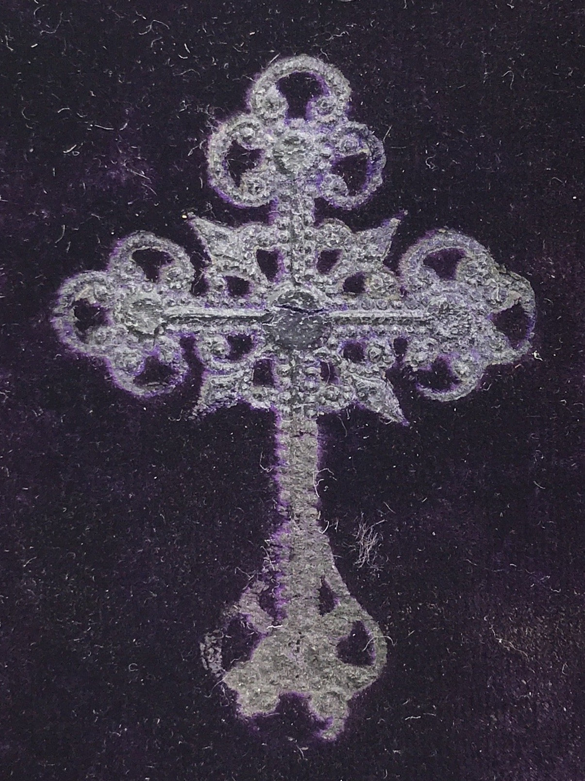 Lehr- und Gebetbuch für kath. Jünglinge und Jungfrauen Samteinband