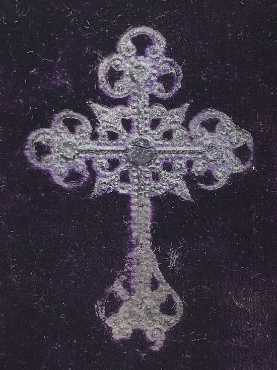 Lehr- und Gebetbuch für kath. Jünglinge und Jungfrauen Samteinband