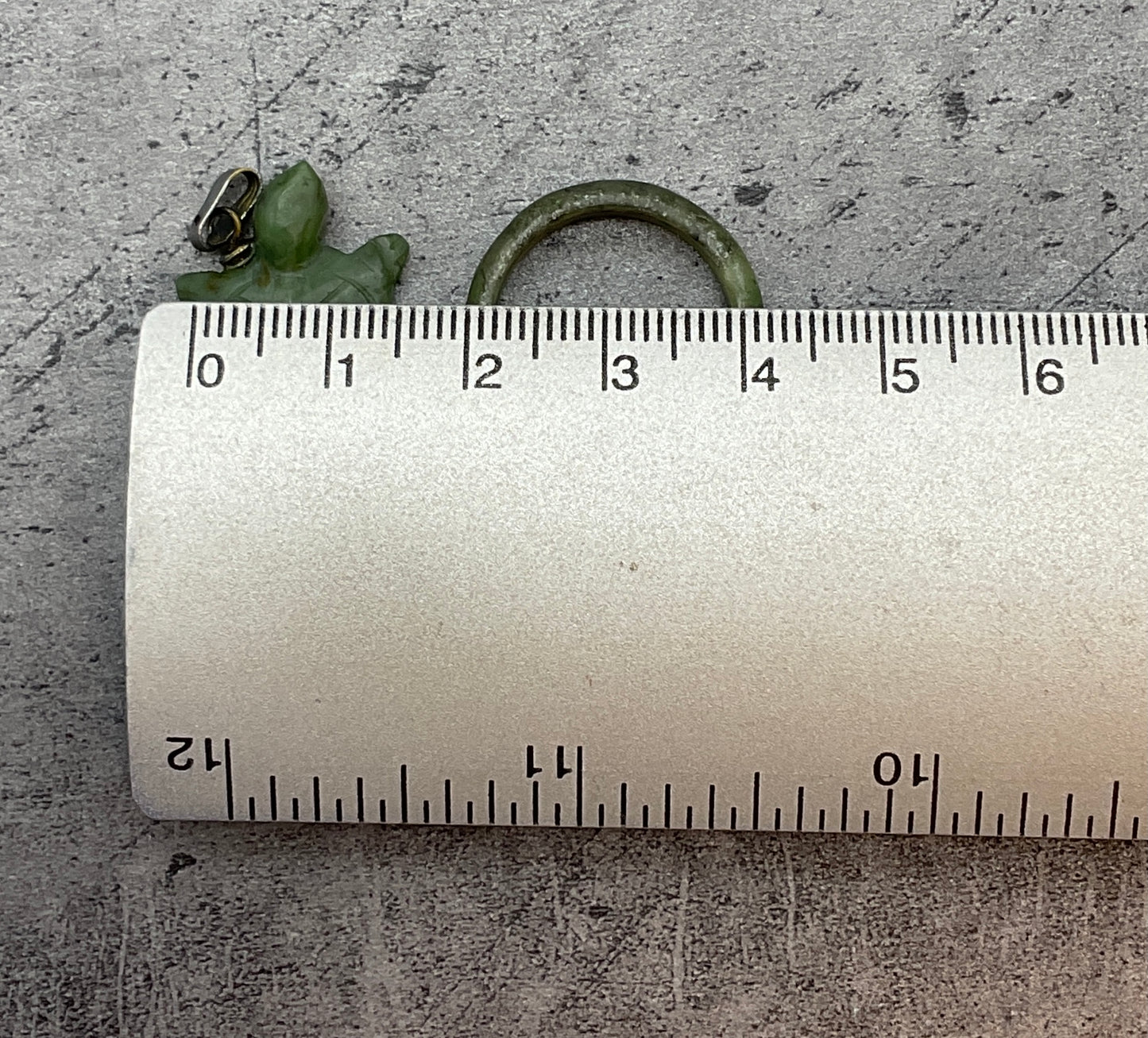 Anhänger + Ring, Modeschmuck Schildkröte Grün, Jade, 2 Tlg.
