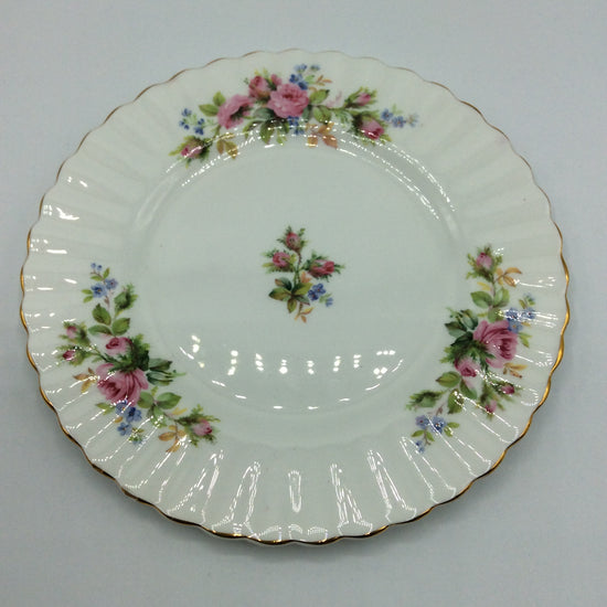 Royal Albert MOSS ROSE Kaffeegedeck 3tlg. Sammeltasse Bone China England