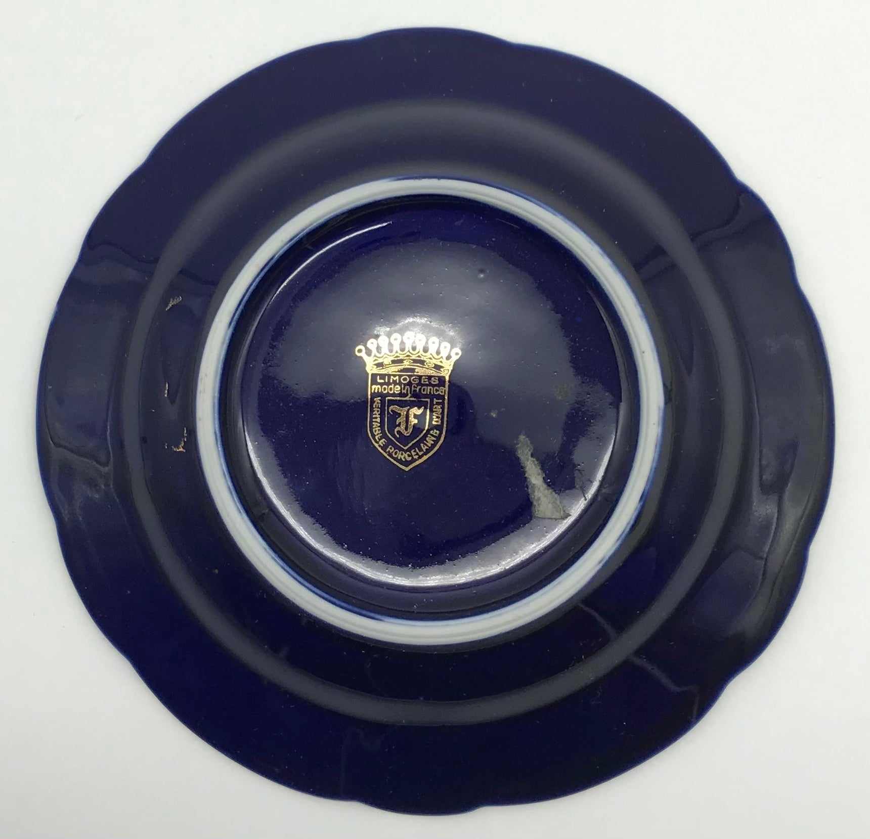 Limoges France| Konfektteller | Desserteller| Kobaltblau|