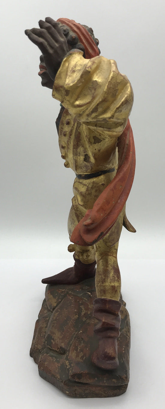 Moriskentänzer, Schenna K. Kostner 1981, handgeschnitzt, 36 cm hoch