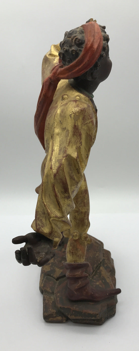 Moriskentänzer, Schenna K. Kostner 1981, handgeschnitzt, 36 cm hoch