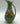 H W Karlsbader Wertarbeit Porzellan Vase, kleine Henkelvase grün mit Vergoldung