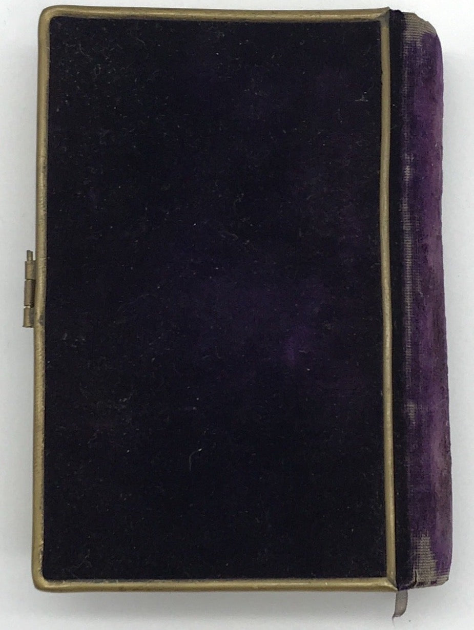 Lehr- und Gebetbuch für kath. Jünglinge und Jungfrauen Samteinband