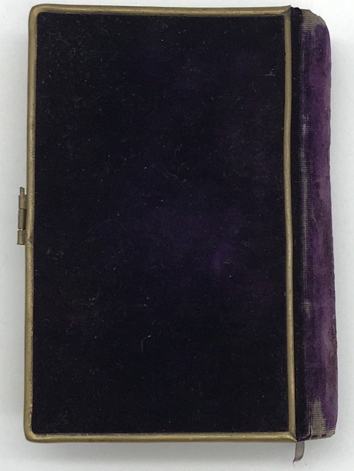 Lehr- und Gebetbuch für kath. Jünglinge und Jungfrauen Samteinband