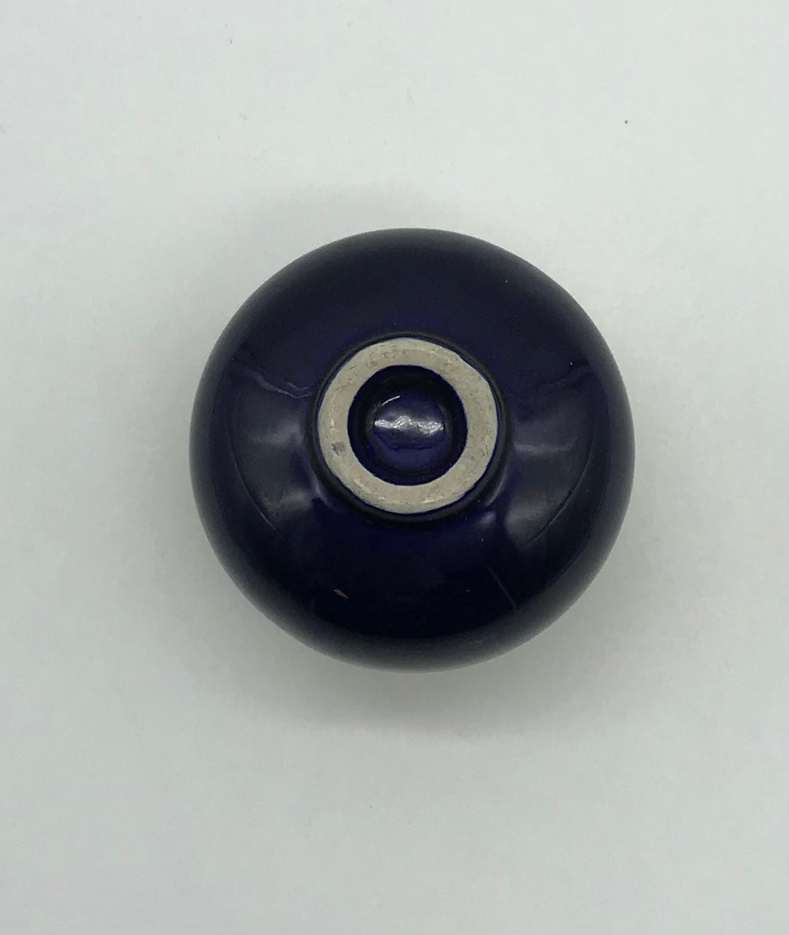 Kleine Vase Dunkelblau Gold Blumen Dekor