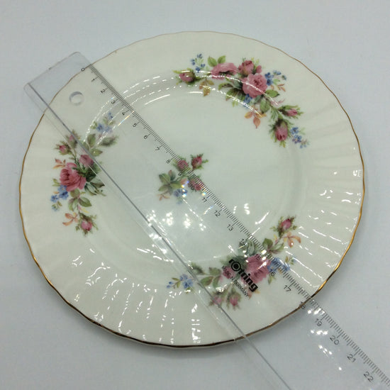 Royal Albert MOSS ROSE Kaffeegedeck 3tlg. Sammeltasse Bone China England