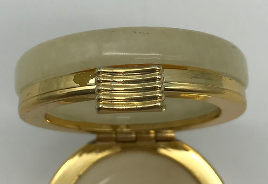 Genuine ALABASTER, handgemachte italienische Pillendose, Pillen Box