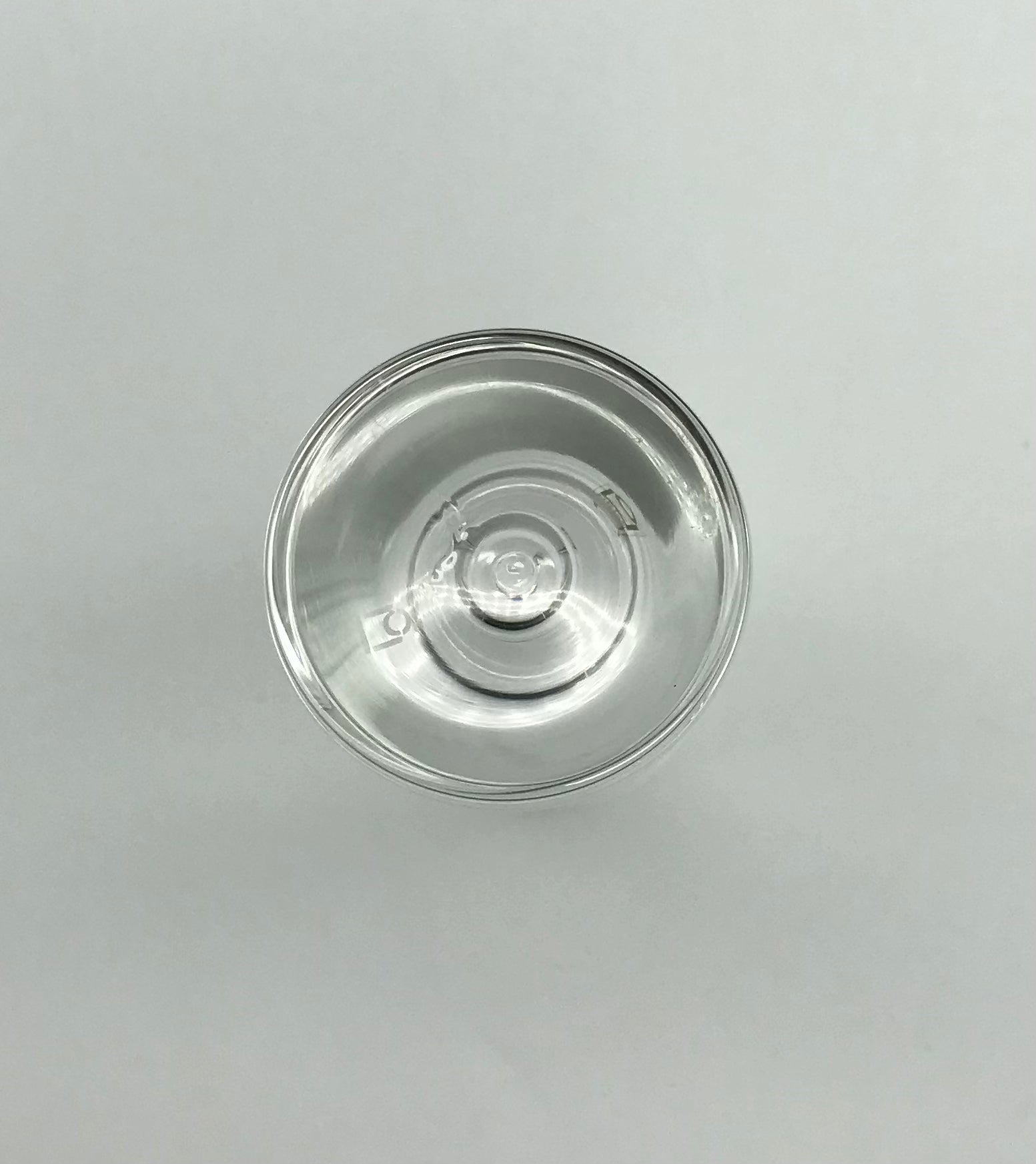 ICHENDORF Trinkglas mit Kugel Höhe ca. 19 cm, mit Gravur