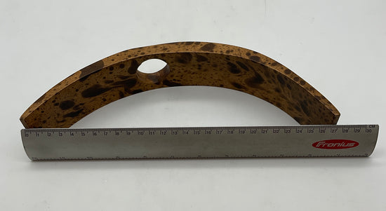 Weinflaschenhalter aus hellem geflecktem Holz, Flaschen Ständer,
