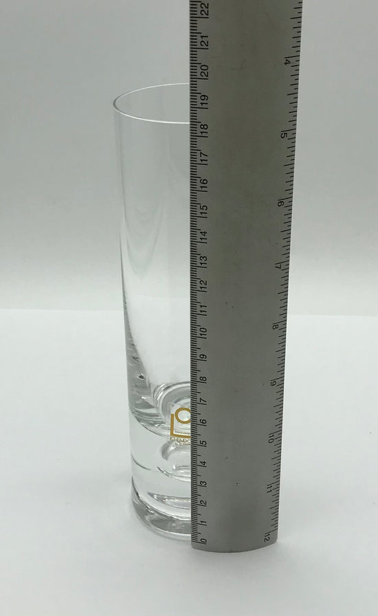 ICHENDORF Trinkglas mit Kugel Höhe ca. 19 cm, mit Gravur