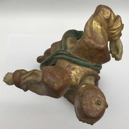 Moriskentänzer Burgunder, Schenna K. Kostner 1979, handgeschnitzt, 34 cm hoch