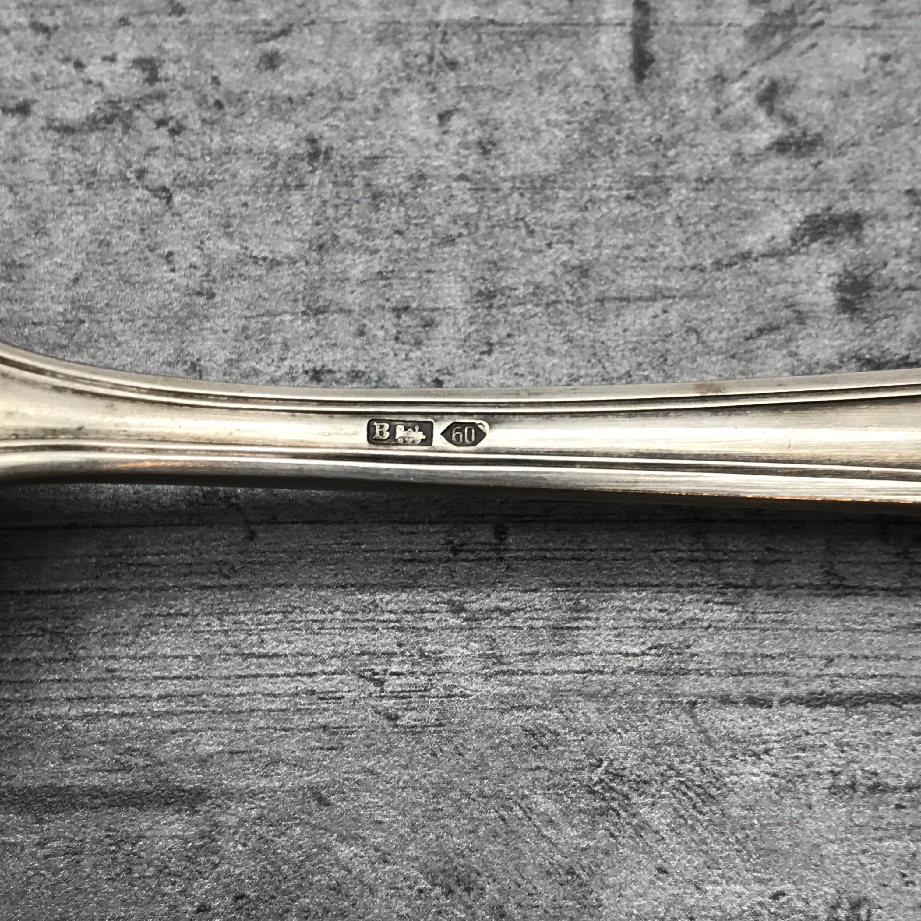 2 Stk. Esslöffel, Löffel, 60er versilbert