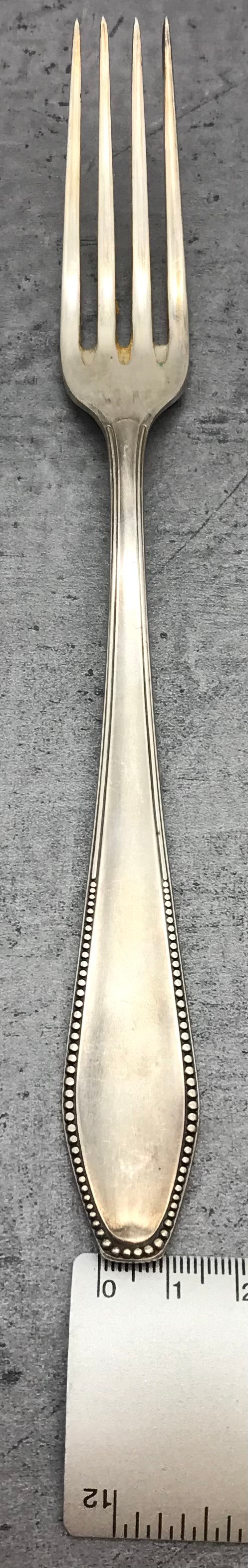 Besteck, Gabeln, 4 Stk. 60er versilbert