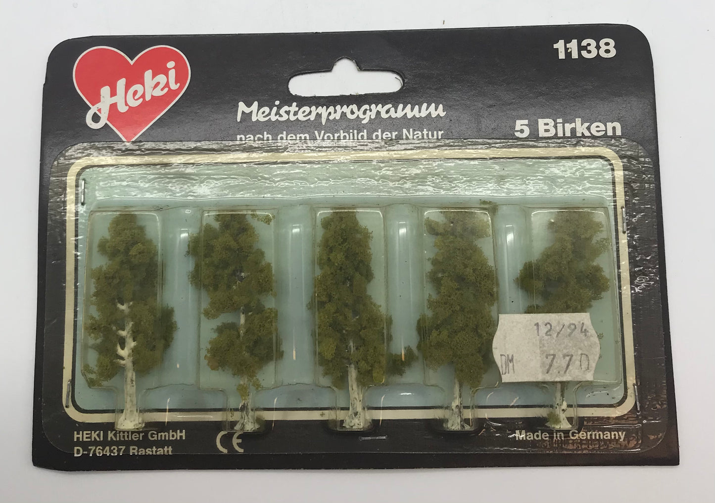KONVOLUT Heki 3 x 1123, 1180 & 3x 1138 Bäume, Birken, etc.