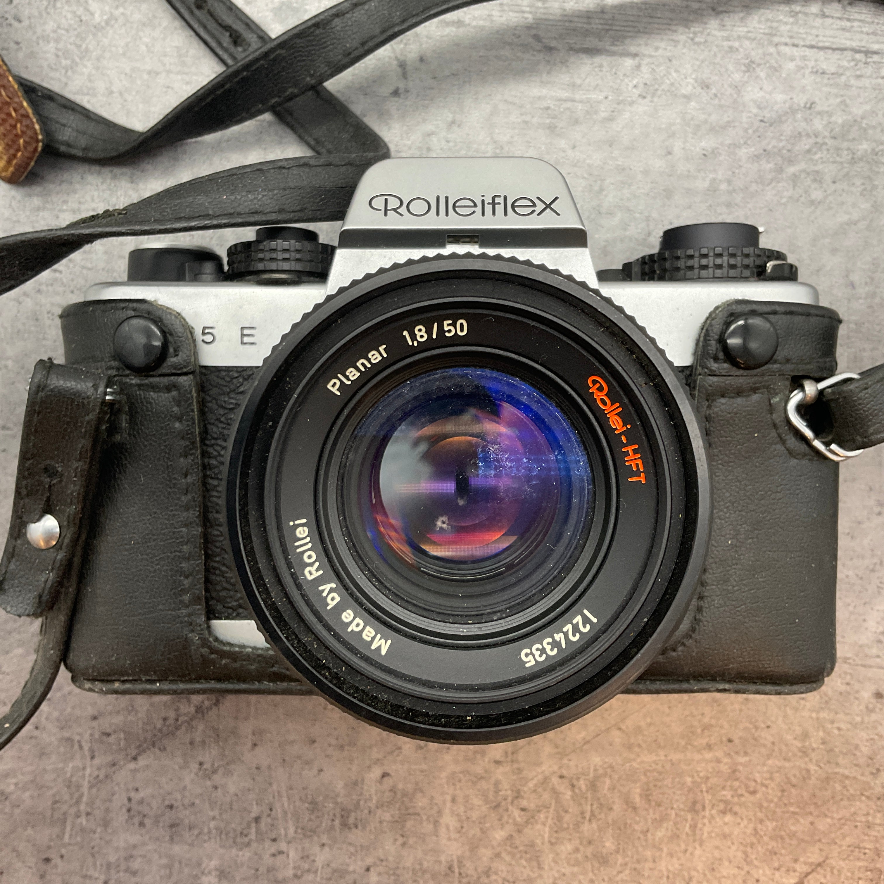 ROLLEIFLEX SL35 mit Rollei-HTF Planar 1.8/50, 1224335 mit Etui