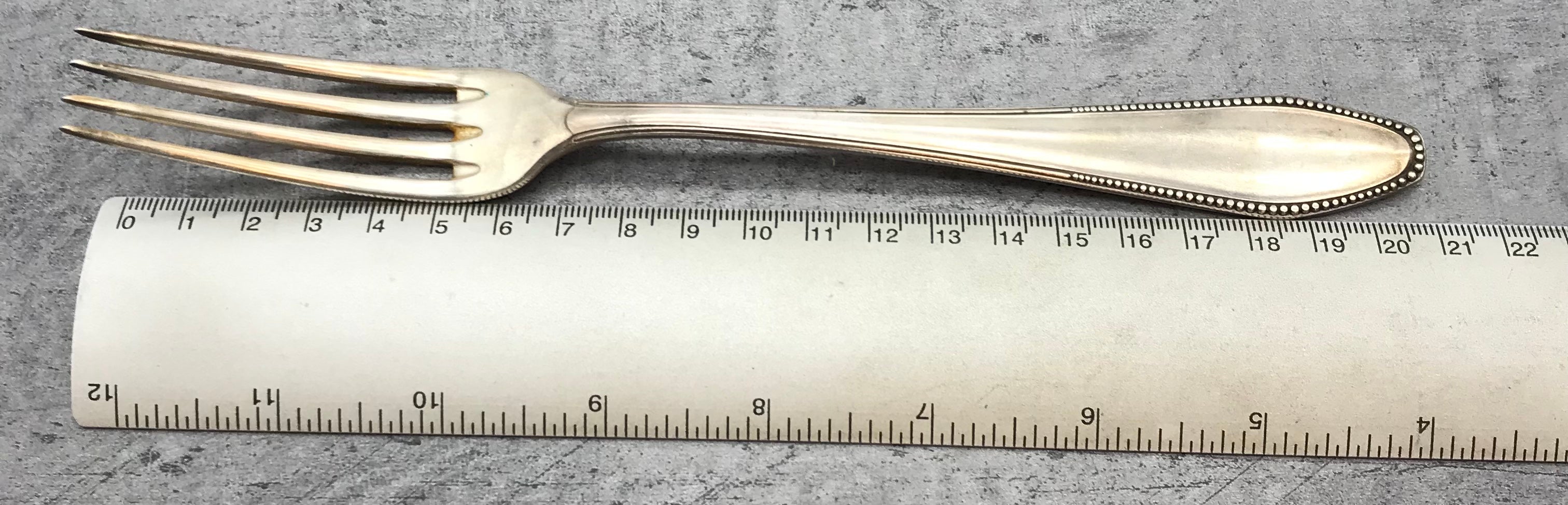 Besteck, Gabeln, 4 Stk. 60er versilbert