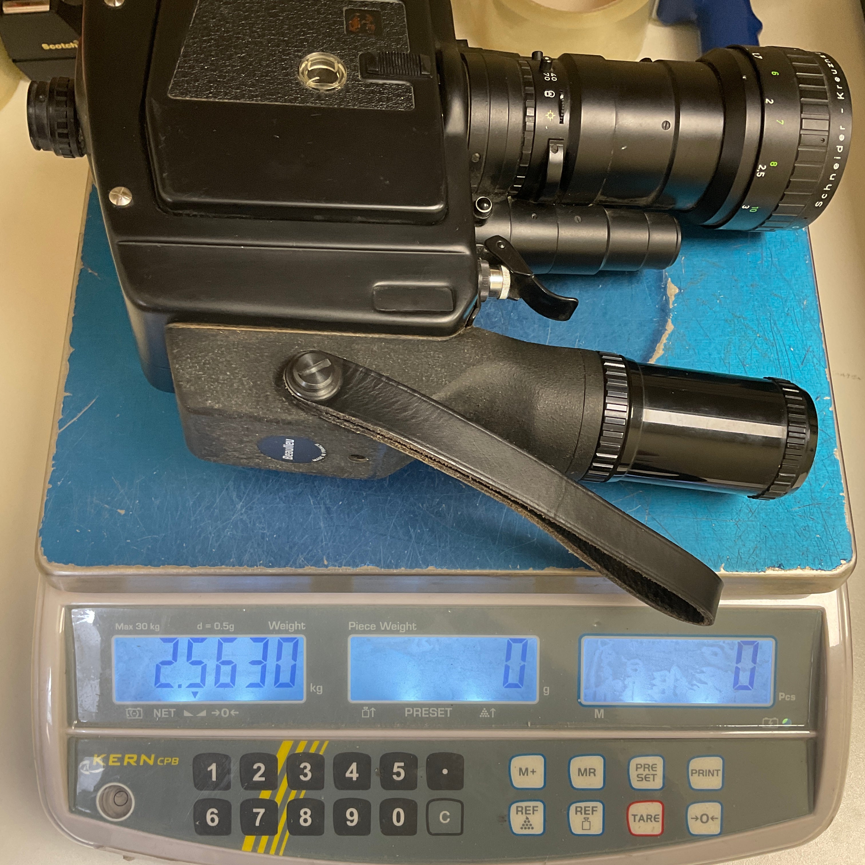 Beaulieu 5008S Super 8 Cine Camera with Angenieux Zoom 1.2/6-80mm