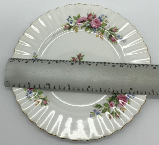 Royal Albert Moss Rose Bone China Brotteller, Kuchenteller