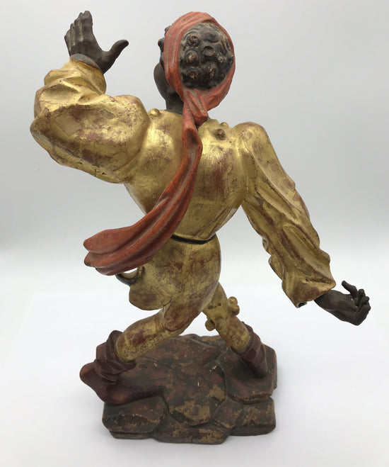 Moriskentänzer, Schenna K. Kostner 1981, handgeschnitzt, 36 cm hoch