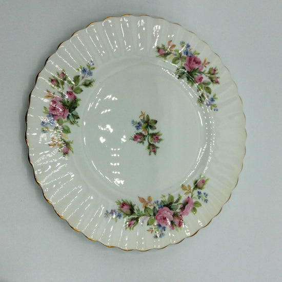 Royal Albert MOSS ROSE Kaffeegedeck 3tlg. Sammeltasse Bone China England