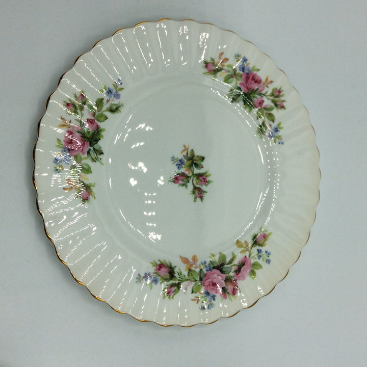 Royal Albert MOSS ROSE Kaffeegedeck 3tlg. Sammeltasse Bone China England