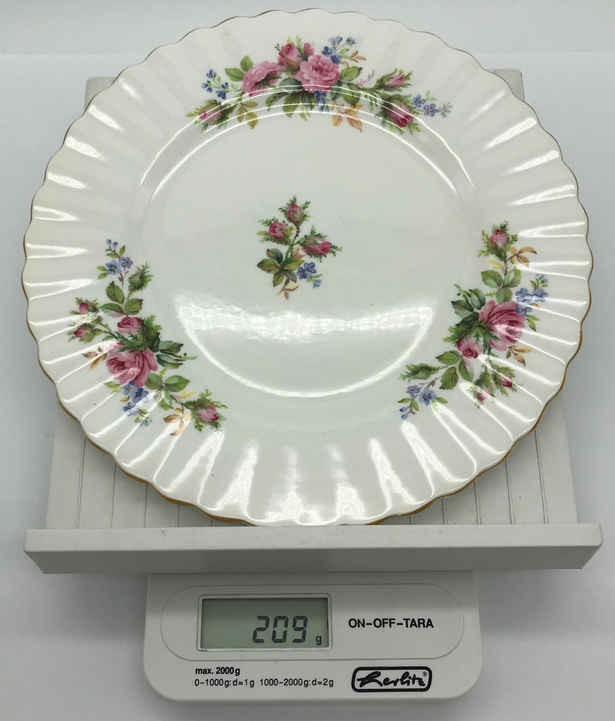 Royal Albert Moss Rose Bone China Brotteller, Kuchenteller