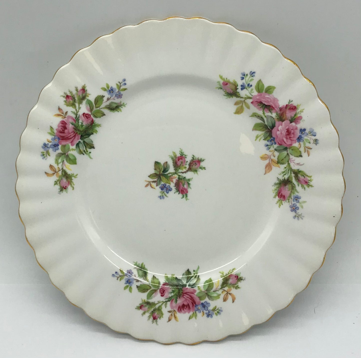 Royal Albert Moss Rose Bone China Brotteller, Kuchenteller