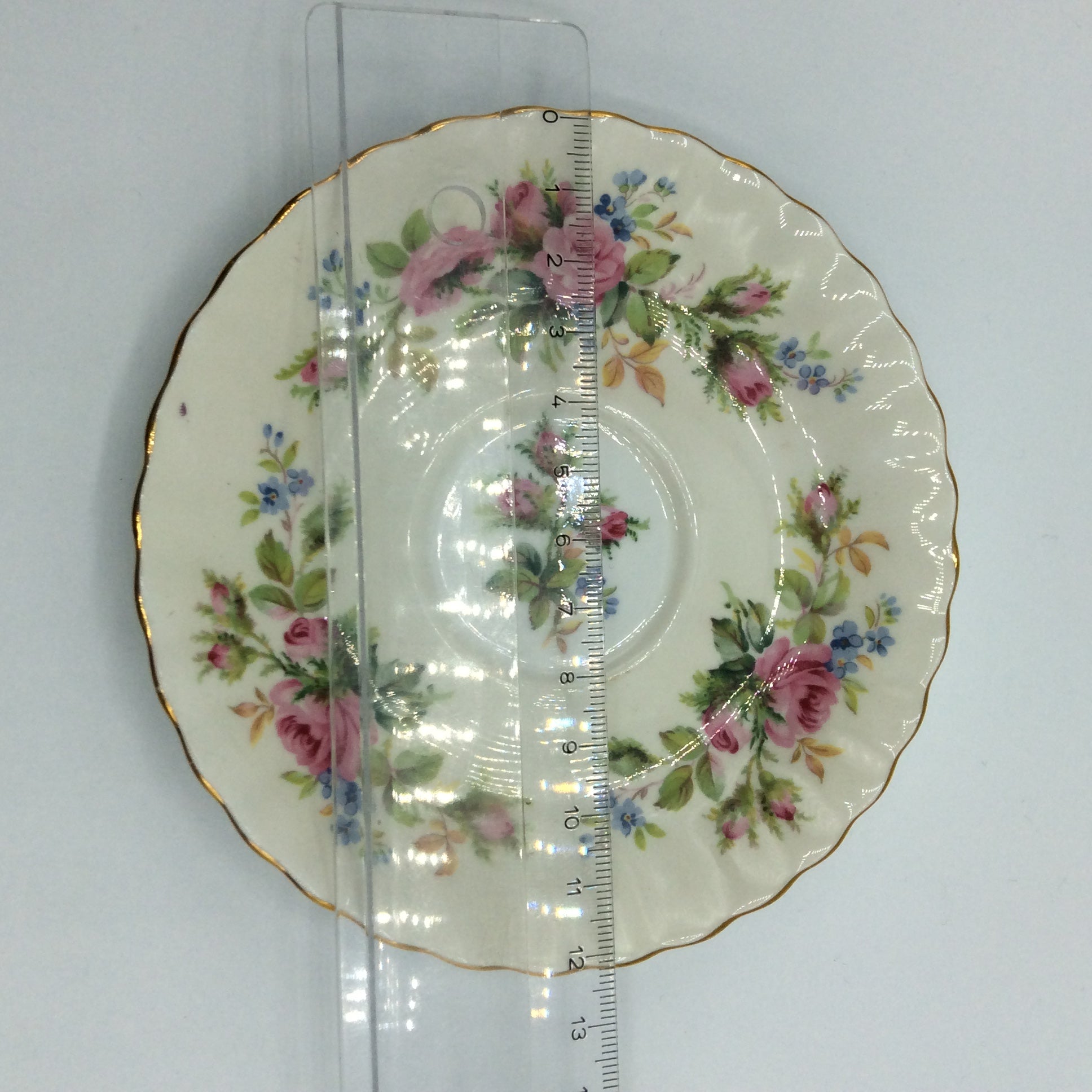 Royal Albert MOSS ROSE Kaffeegedeck 3tlg. Sammeltasse Bone China England