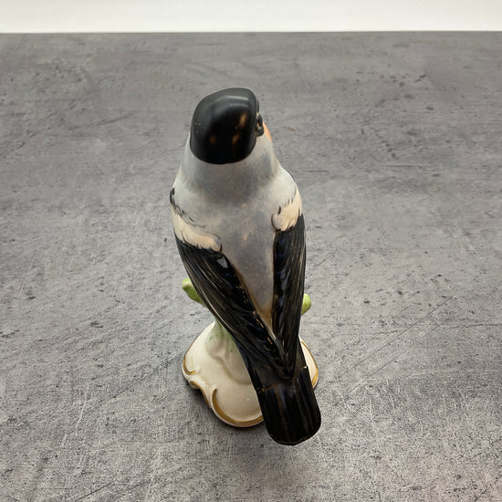 Rotkehlchen Vogel Dekoration Figur, Dresdner  Porzellan