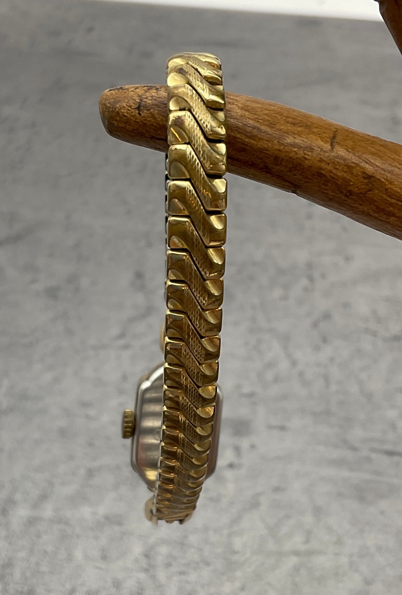 Exquisit, 17 Jewels, Damenuhr mit Flexband,