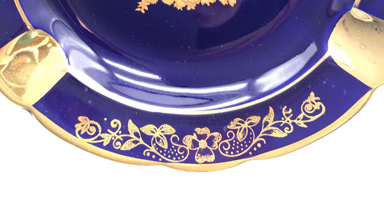 Limoges France| Konfektteller | Desserteller| Kobaltblau|