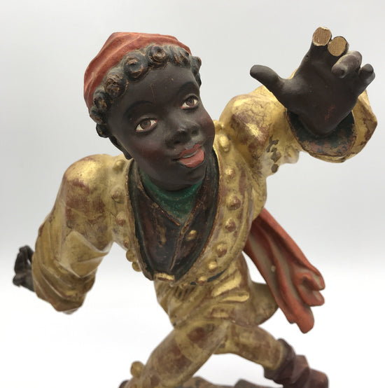 Moriskentänzer, Schenna K. Kostner 1981, handgeschnitzt, 36 cm hoch