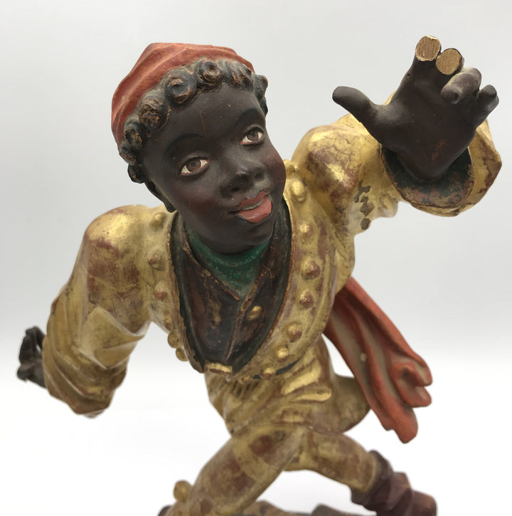 Moriskentänzer, Schenna K. Kostner 1981, handgeschnitzt, 36 cm hoch