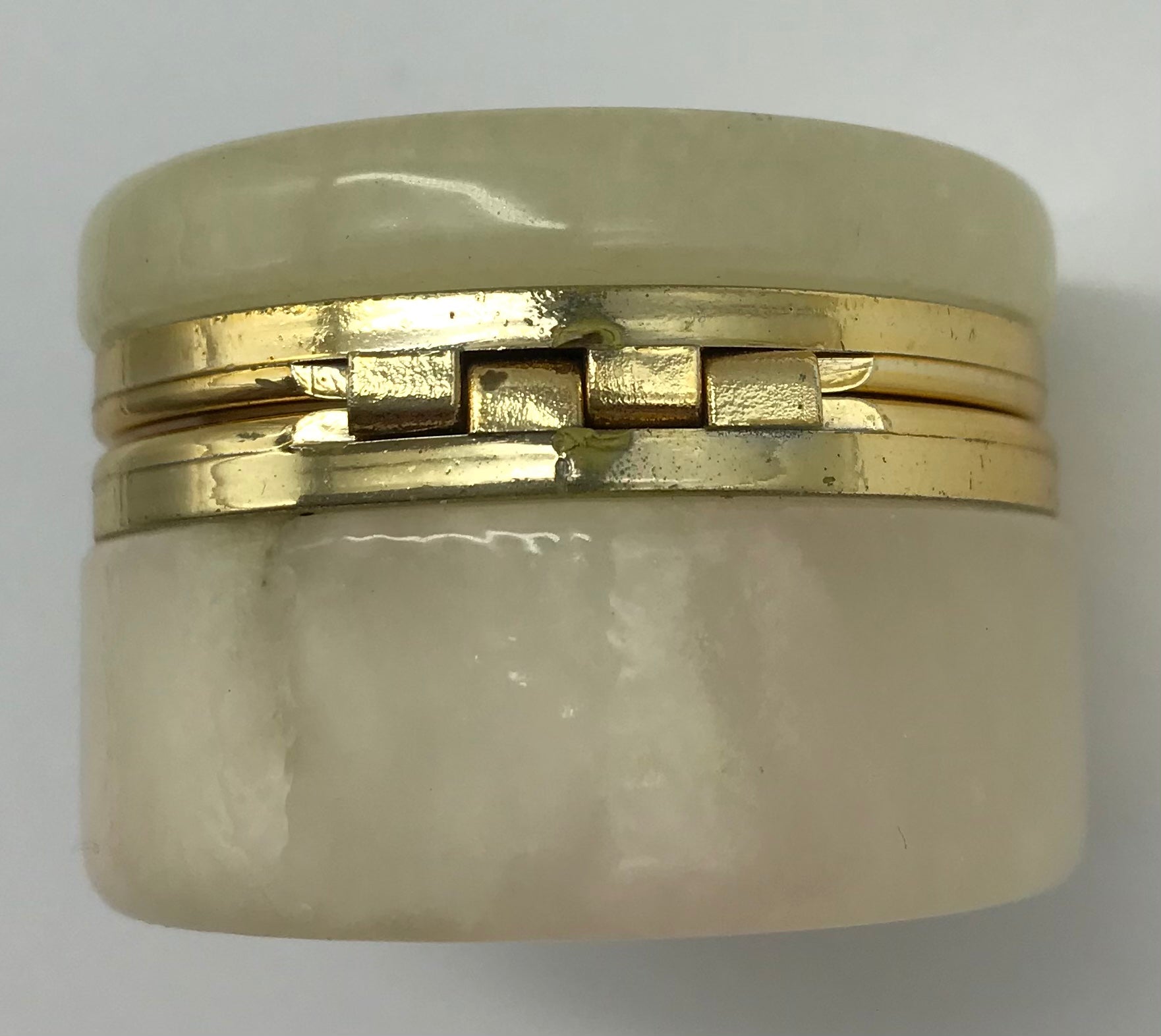 Genuine ALABASTER, handgemachte italienische Pillendose, Pillen Box