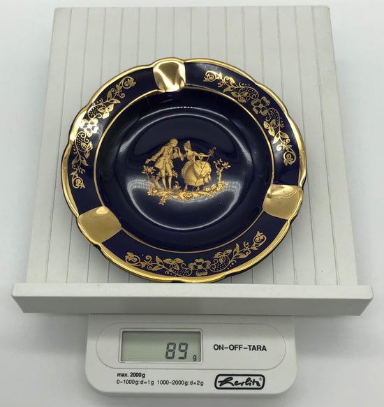 Limoges France| Konfektteller | Desserteller| Kobaltblau|