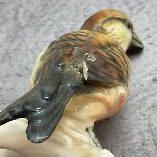 Rotkehlchen Vogel Dekoration Figur, aus Porzellan